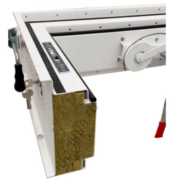 Врезной замок с ключом и задвижка Люк выхода на кровлю Небоскреб замок с ключом врезанный в борт с наружной задвижкой для закрывания сверху