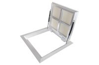 Люк в подвал Периметр 800х900п откидной алюминиевый