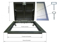 Напольный люк Стелс 600*800п образец