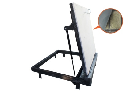 Люк напольный Стелс-КУ 770*900п короб утепленное исполнение